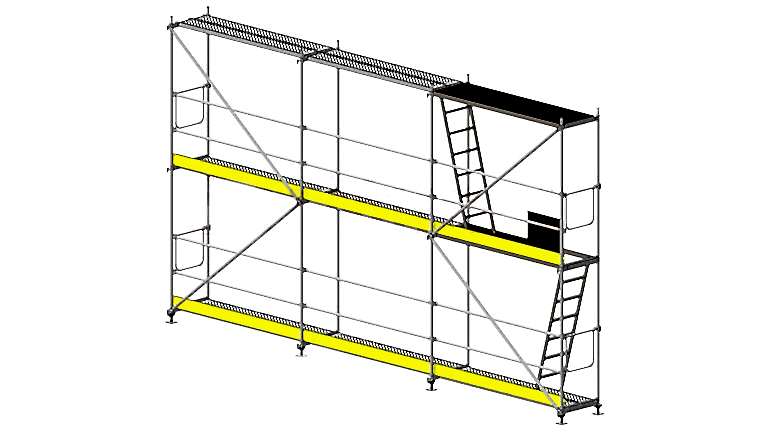 Galvanizli Güvenlikli İskele